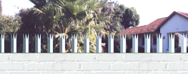 Wall spikes 40x40 long